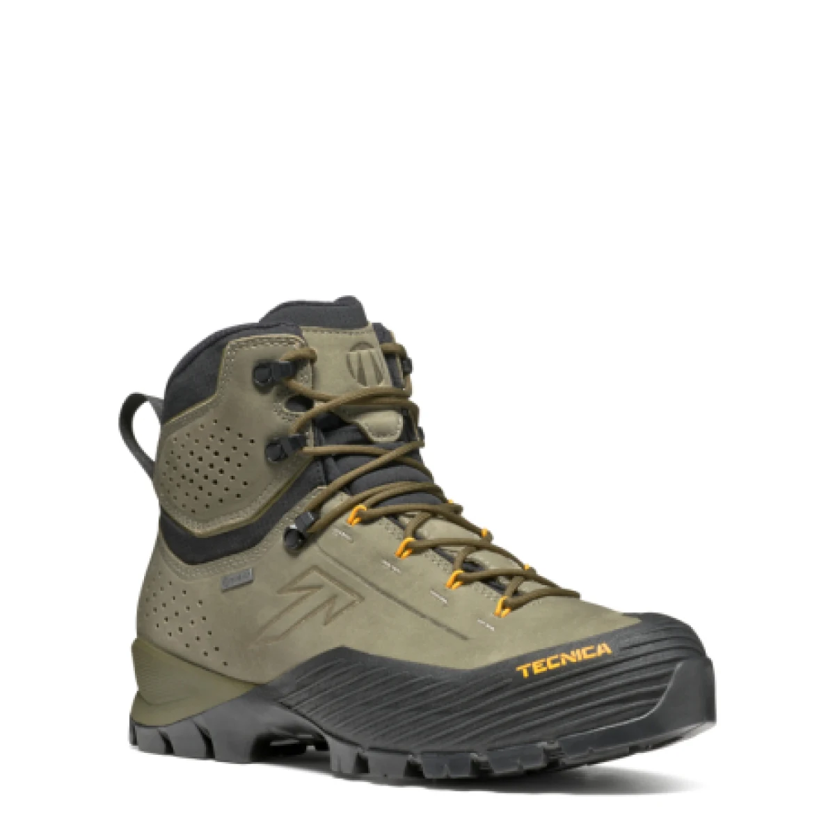 Pánska vysoká turistická celokožená obuv TECNICA Forge 2.0 GTX Ms, camp green yellow · záber 1