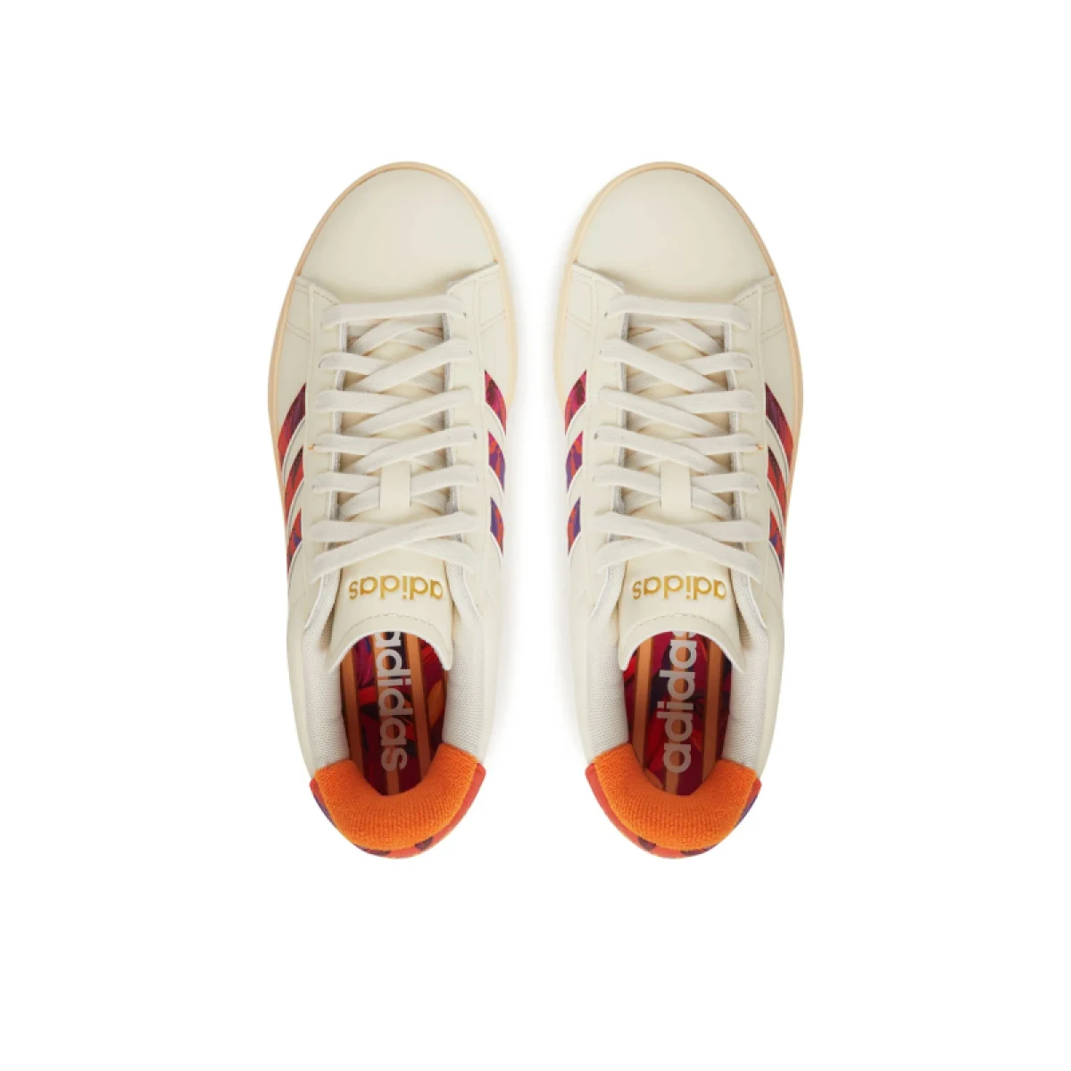 Dámska rekreačná obuv ADIDAS Grand Court 2.0 W cream white warm vanilla gold metallic · záber 3