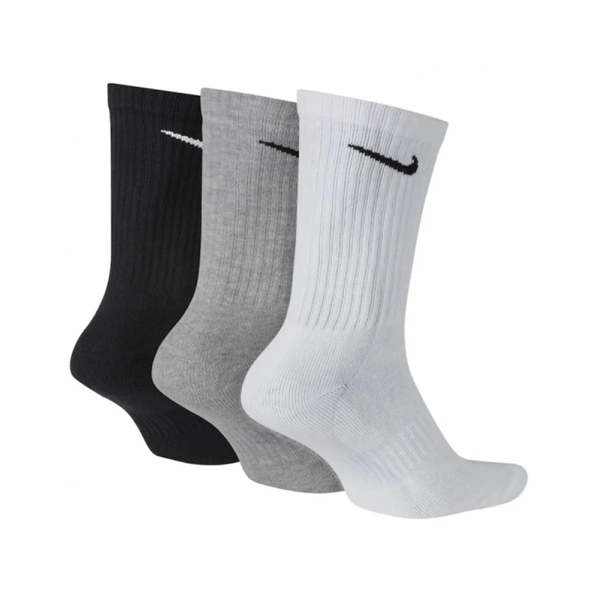 Ponožky NIKE 3 PACK-Everyday Cushion Crew-WHITE MGREYH BLACK · záber 2