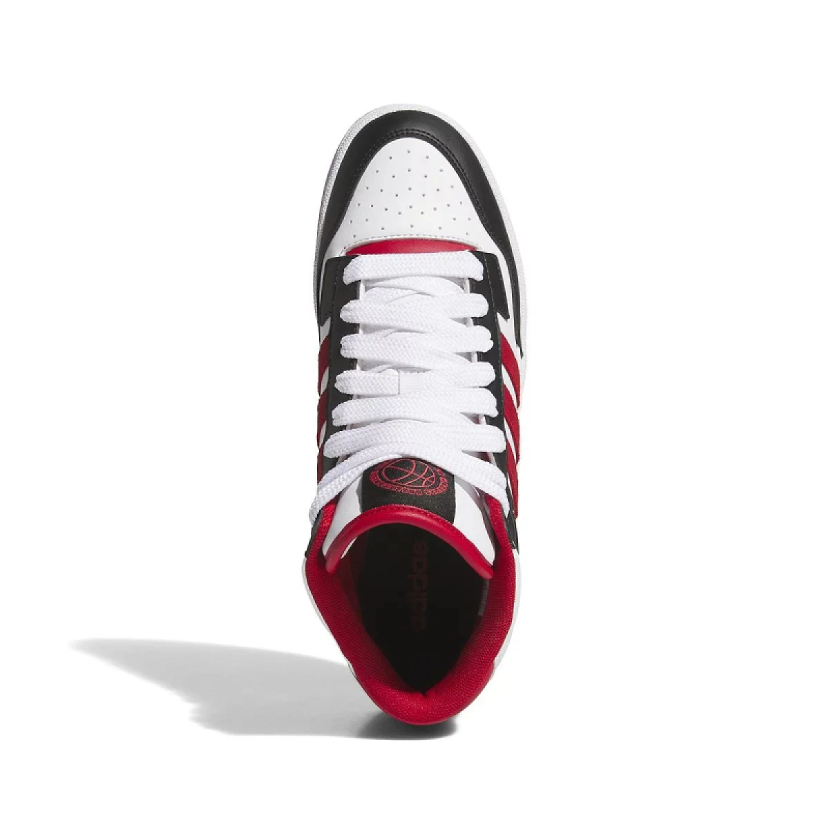 Pánska rekreačná obuv ADIDAS Rapid Court Mid core black toper red cloud white · záber 4