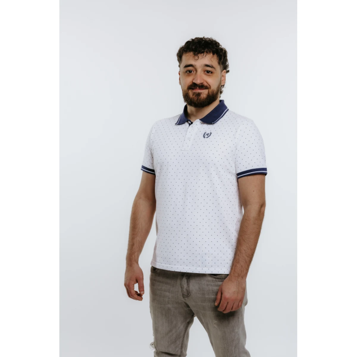 Pánske polo tričko s krátkym rukávom AUTHORITY P-TRIANGLE white · záber 2