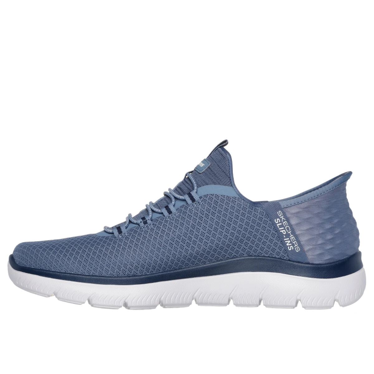 Pánska rekreačná obuv SKECHERS Summits High Range Slip-Ins M slate white · záber 3
