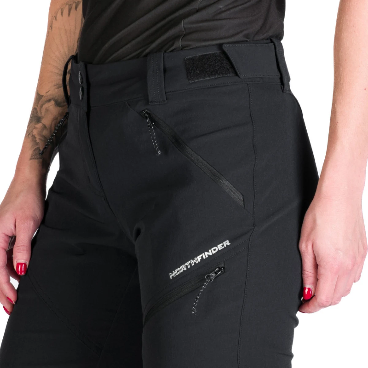 Dámske turistické nohavice NORTHFINDER ROBYN-269black · záber 5