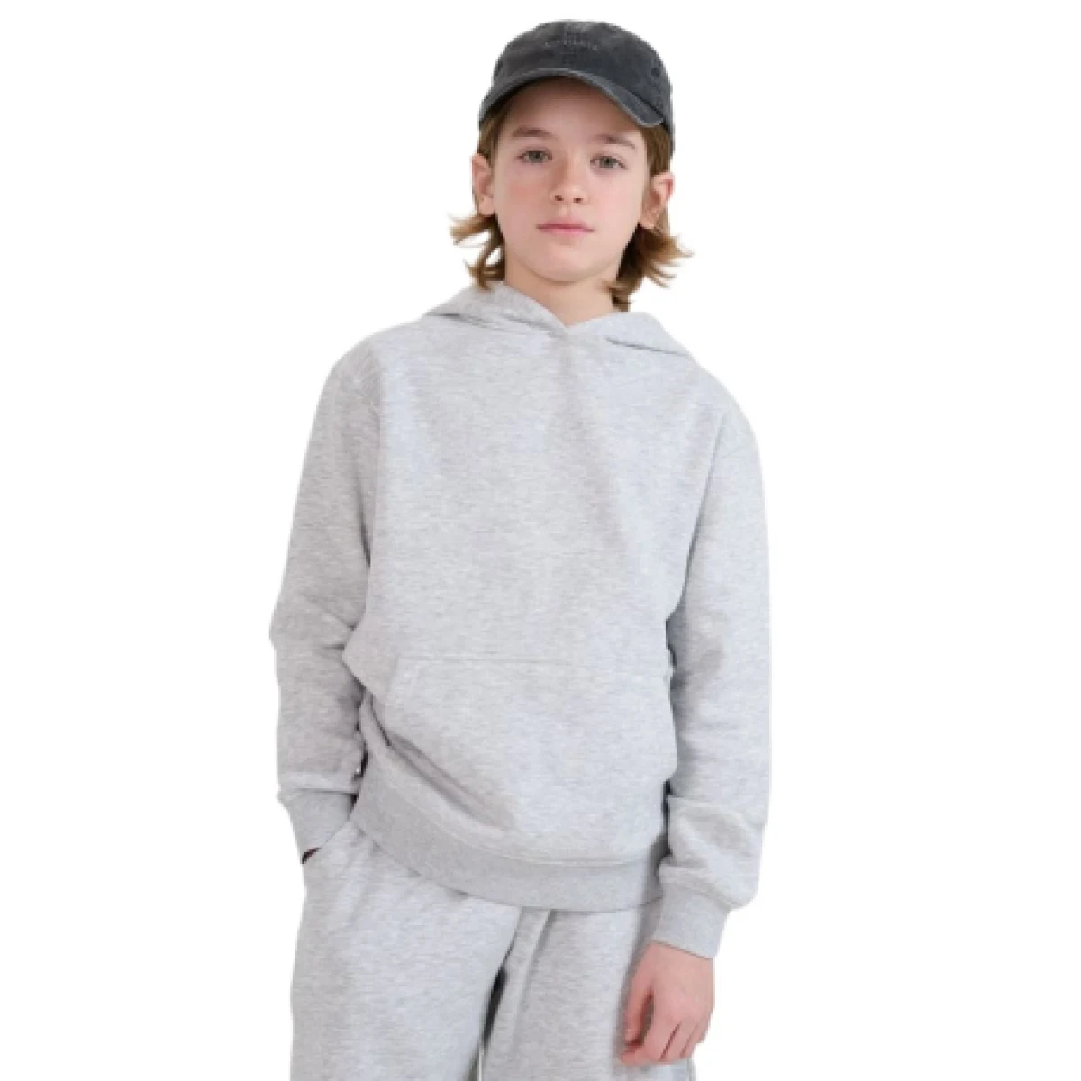Chlapčenská mikina so zipsom 4F JUNIOR SWEATSHIRT-JWMM00TSWSM1860-25M-GREY · záber 1