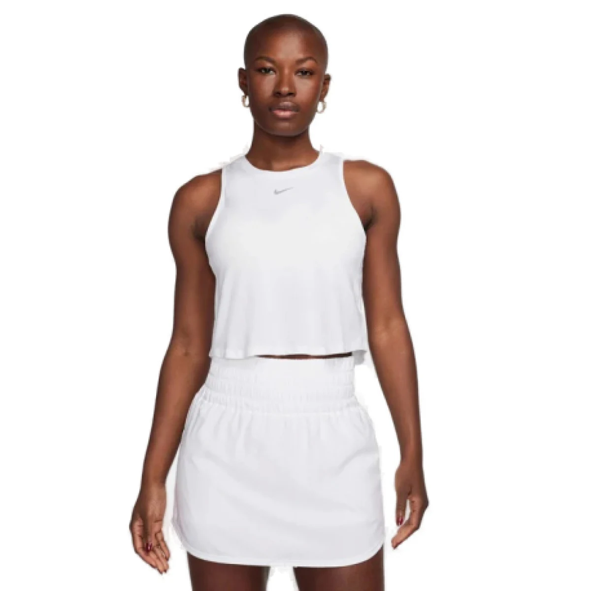 Dámske tréningové tielko NIKE W NK ONE CLASSIC DF CRP TANK-100-White · záber 1