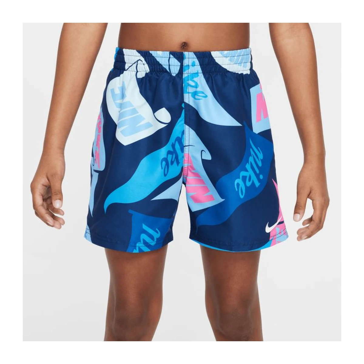 Chlapčenské plavky NIKE SWIM TOSSED FLAGS 4 inch MIDNIGHT N-MIDNIGHT NAVY · záber 3