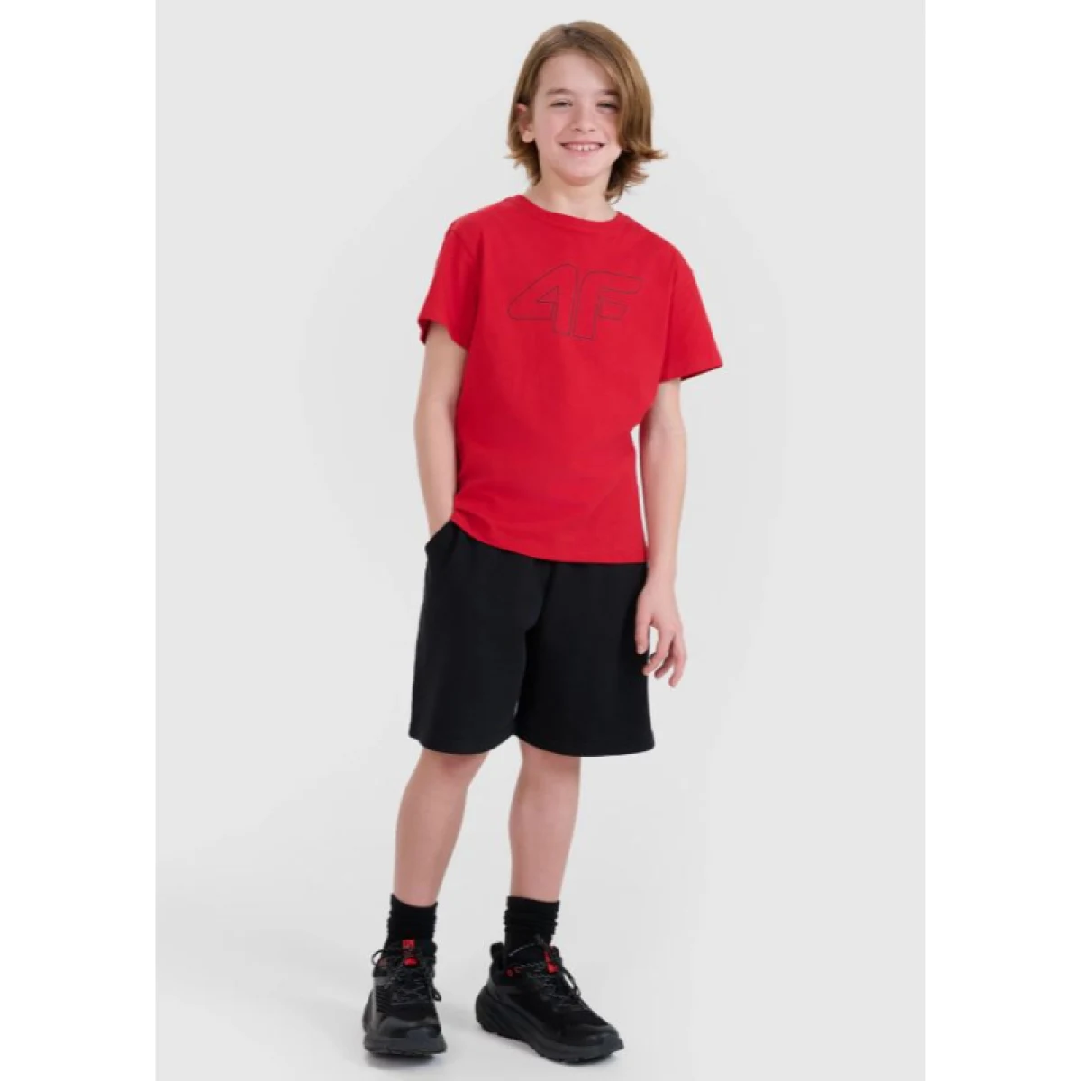 Chlapčenské tričko s krátkym rukávom 4F JUNIOR TSHIRT M2325-62S-RED · záber 4