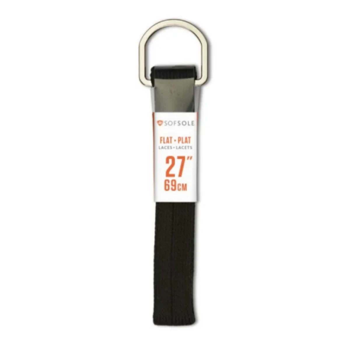 Šnúrky do topánok SOFSOLE Kids black · záber 1