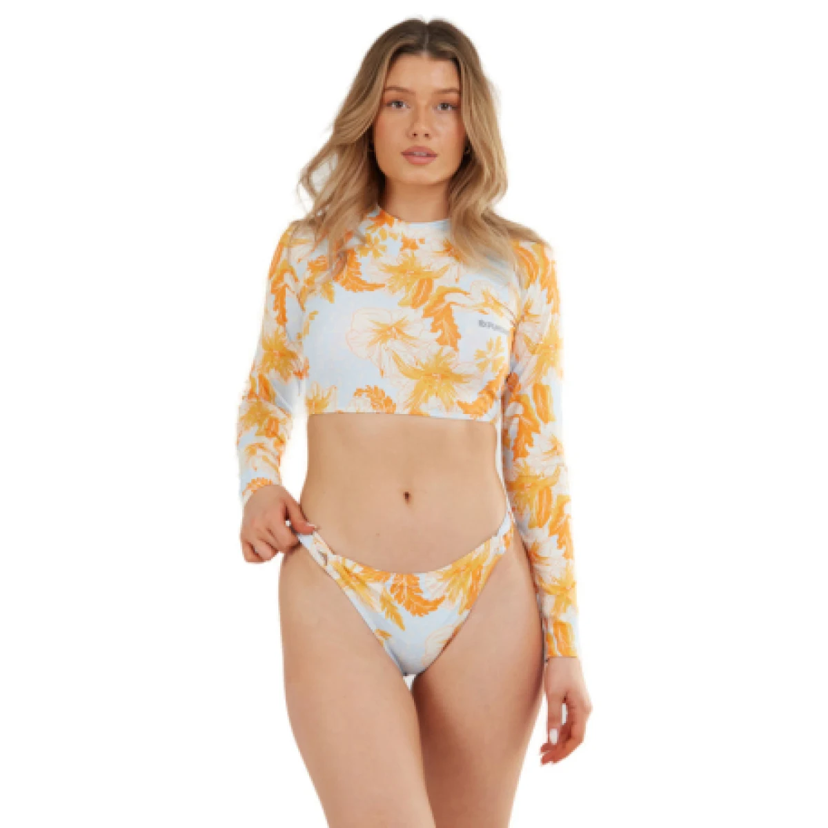 Dámske tričko na kúpanie FUNDANGO Amelia Surf Top-265-soft orange · záber 1