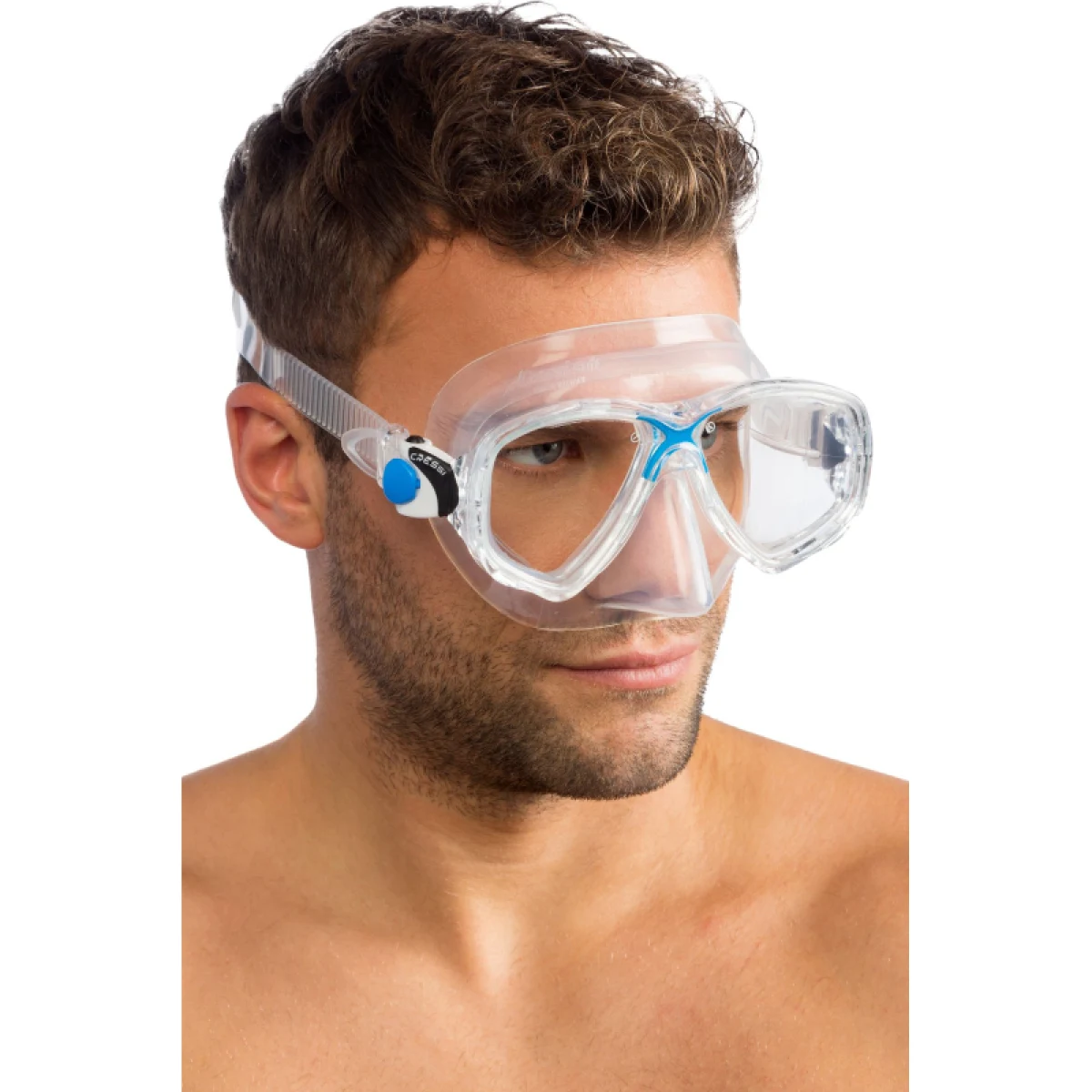 Potápačská maska CRESSI MAREA MASK SIL CLEAR BLUE · záber 3