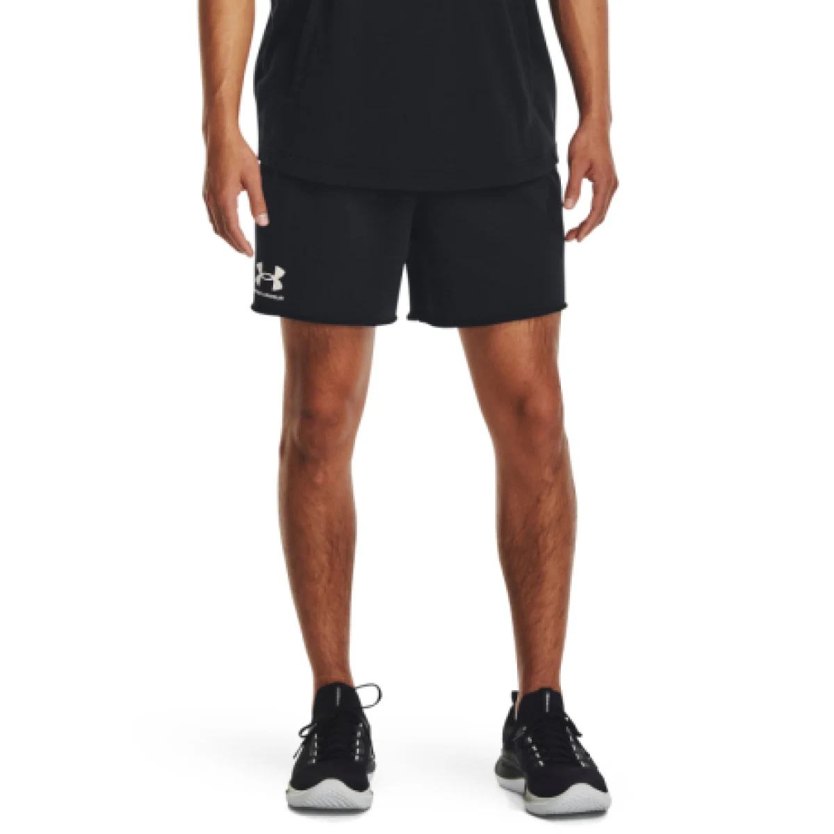 Pánske teplákové kraťasy UNDER ARMOUR UA Rival Terry 6in Short-BLK · záber 1