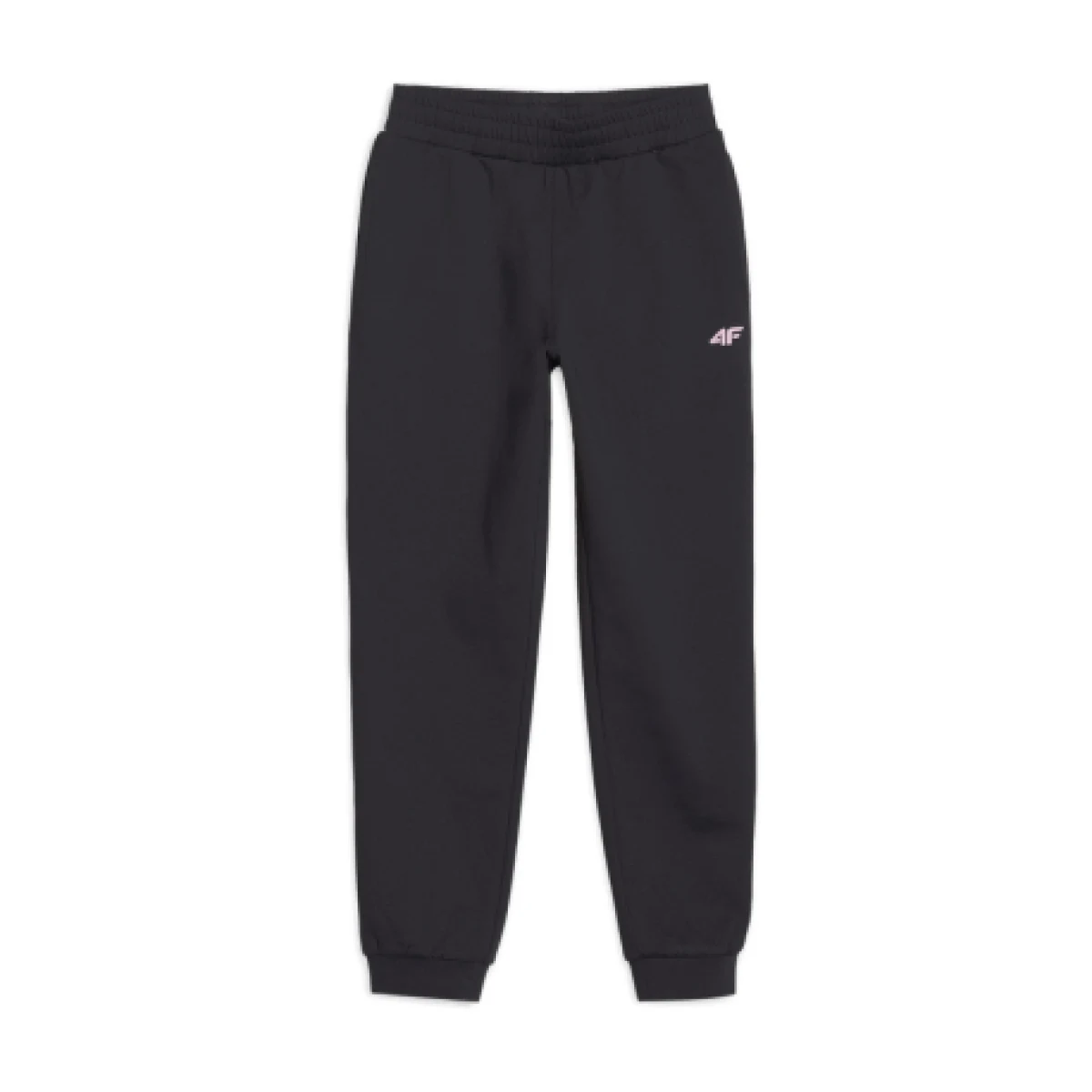 Dievčenské tréningové nohavice 4F JUNIOR TROUSERS FNK-JWSS25TFTRF0875-20S-BLACK · záber 1