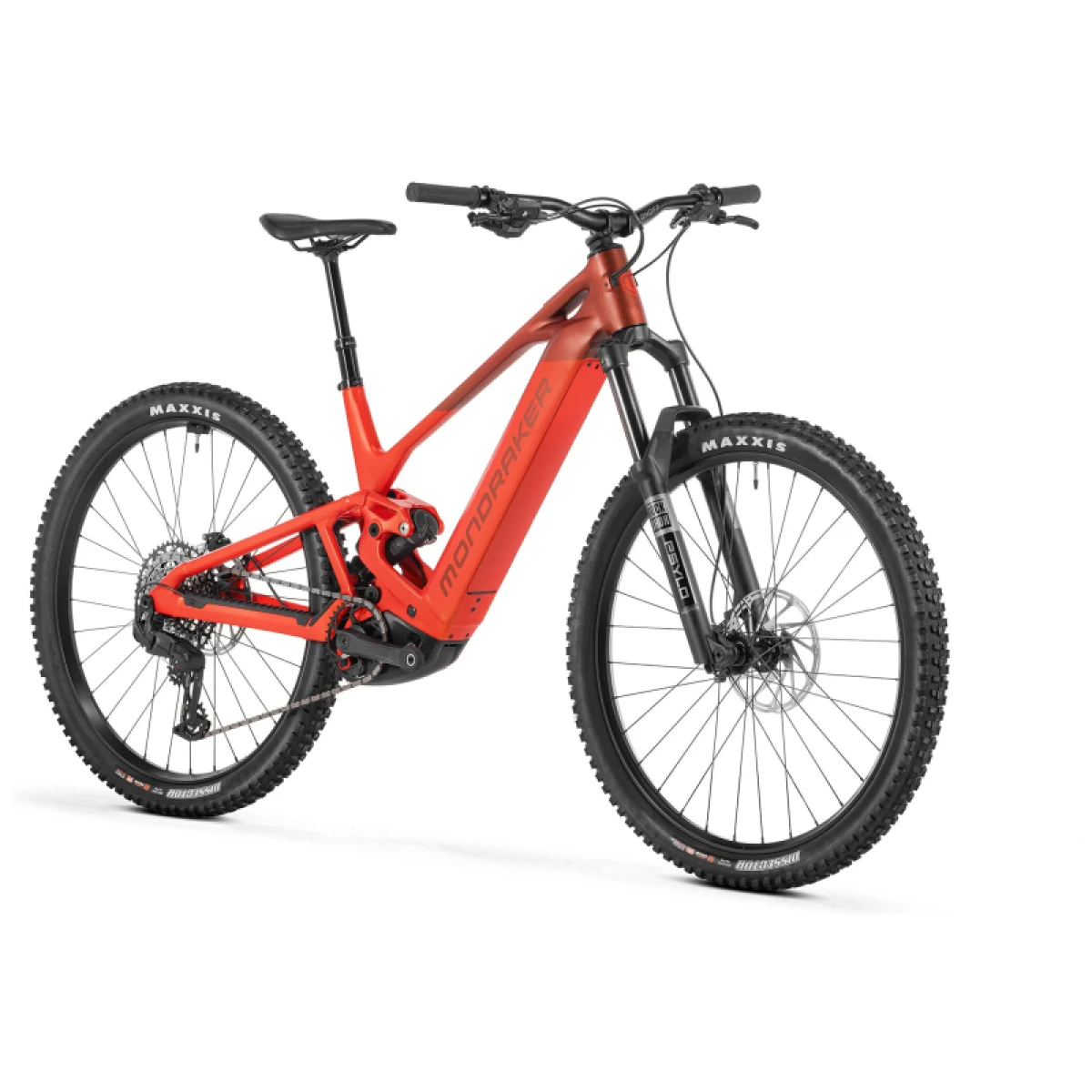 Horský elektrobicykel MONDRAKER Scree S 800, flame red · záber 2
