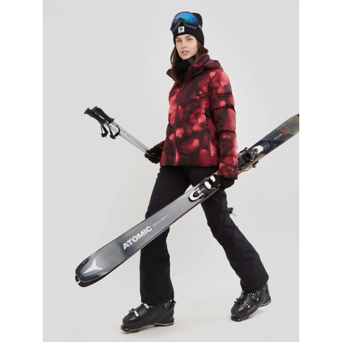 Dámska lyžiarska bunda FUNDANGO Elyra Padded Jacket-293-pomegranate · záber 5
