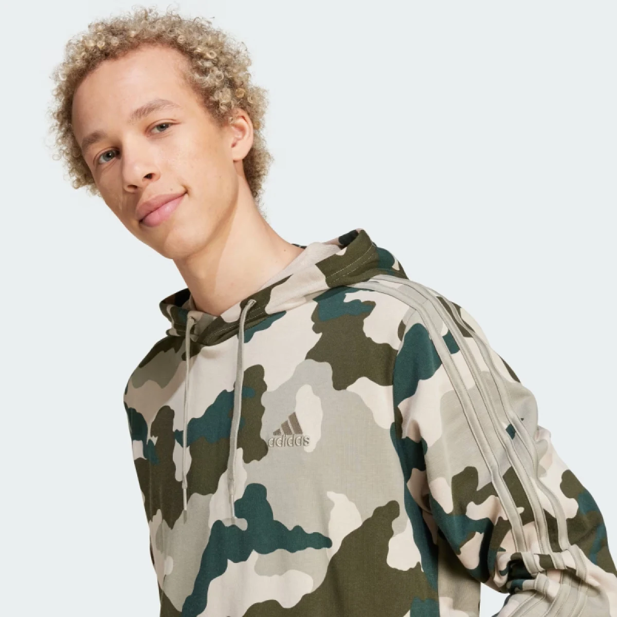 Pánska mikina s kapucňou ADIDAS M CAMO HD-IY6631-Green · záber 5