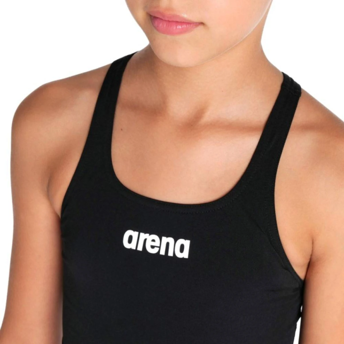 Dievčenské plavecké jednodielne plavky ARENA GIRLS TEAM SWIMSUIT SWIM PRO SOLID · záber 4