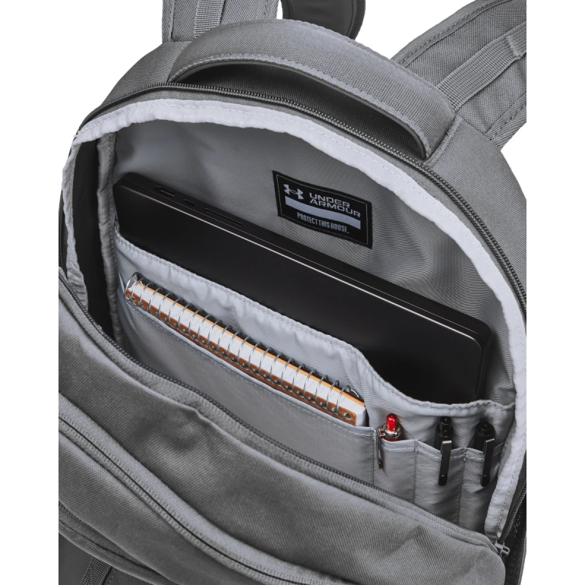 Batoh UNDER ARMOUR UA Hustle 6.0 Backpack-GRY · záber 3