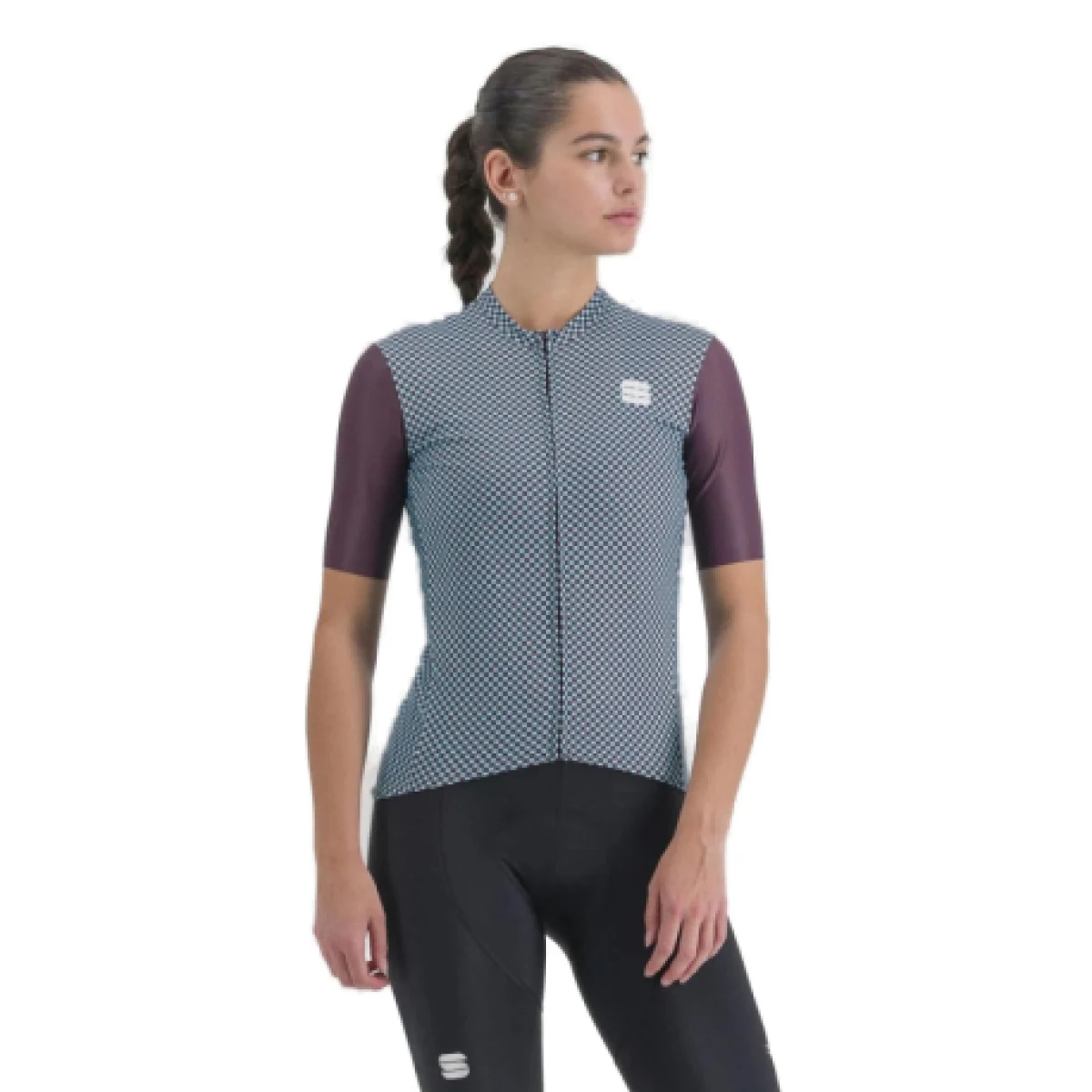 Dámsky cyklistický dres s krátkym rukávom SPORTFUL Checkmate w jersey, huckleberry blue radiance · záber 1