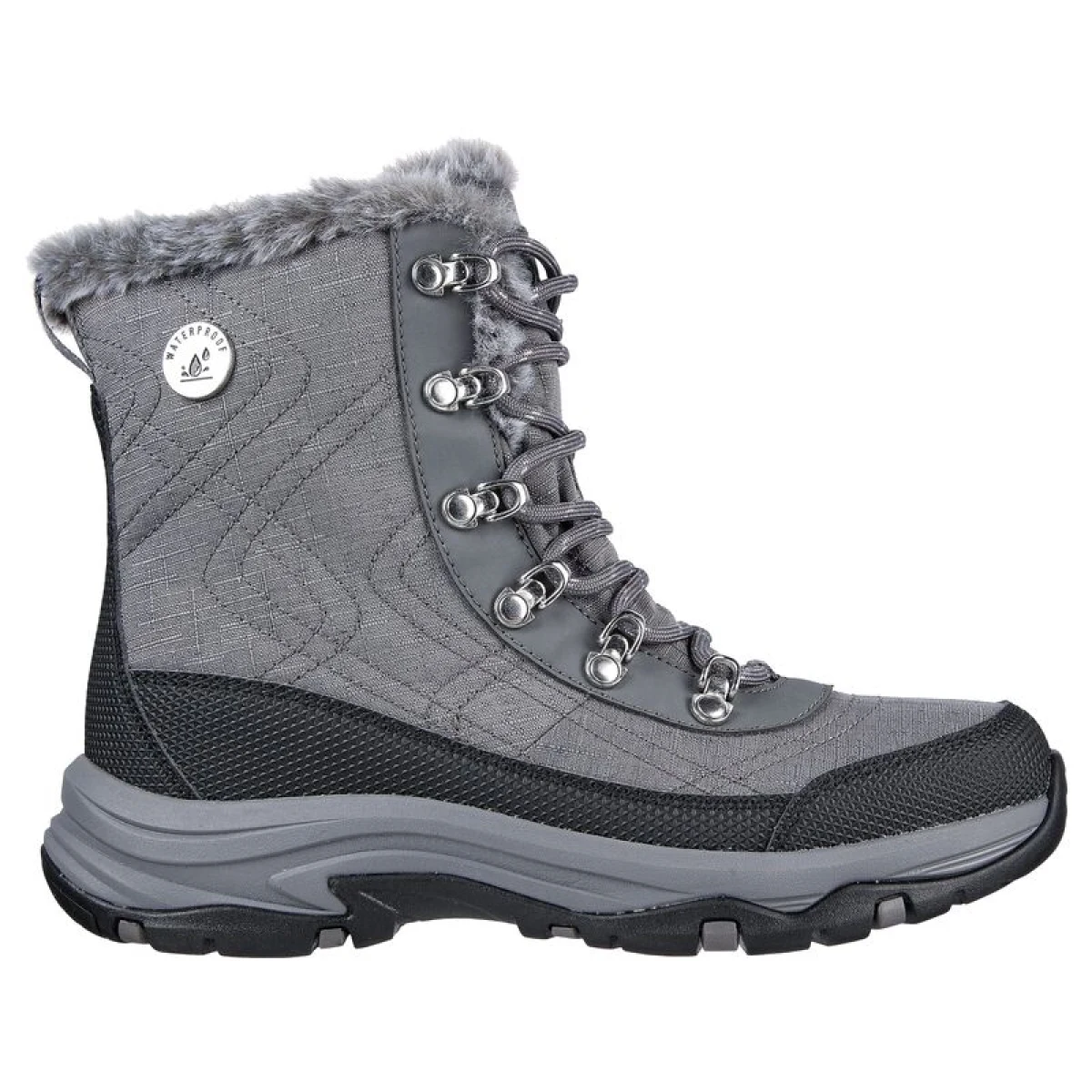 Dámske vysoké zimné topánky SKECHERS Trego Cold Blues grey · záber 2