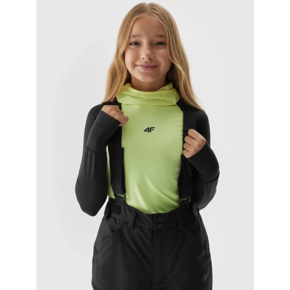 Dievčenské lyžiarske nohavice 4F JUNIOR TROUSERS FNK-JAW23TFTRF353-21S-BLACK · záber 5