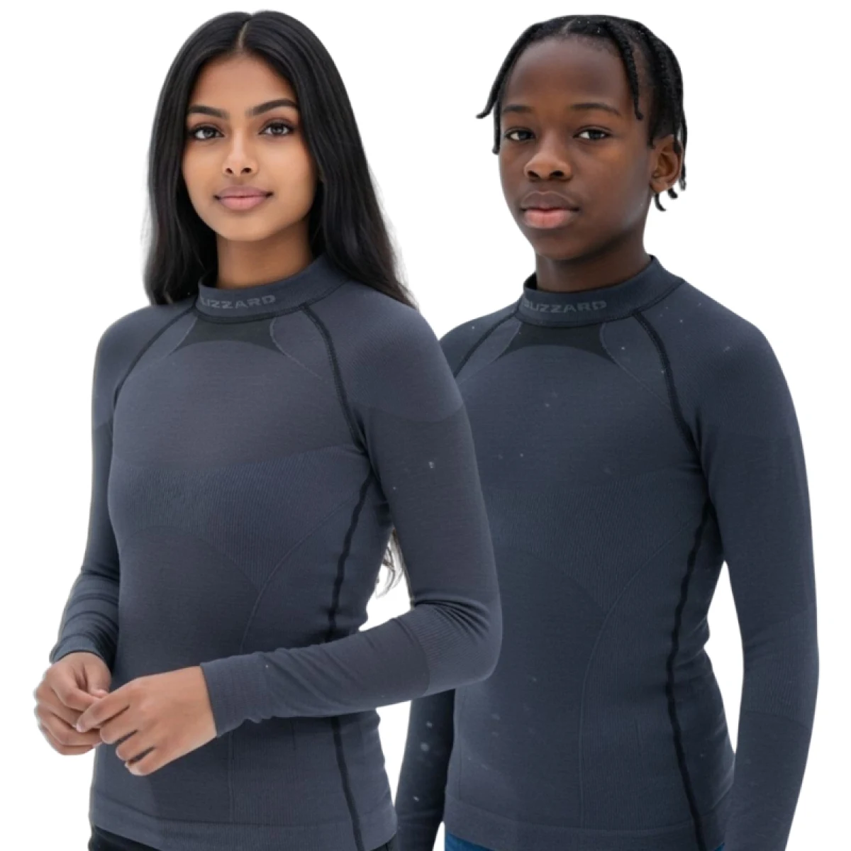 Juniorské termo tričko s dlhým rukávom BLIZZARD Essential long sleeve junior, anthracite · záber 4