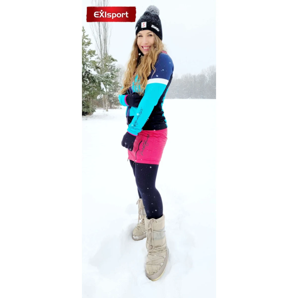 Dámska sukňa na skialp NORTHFINDER ALBERTA-510-cherry · záber 3