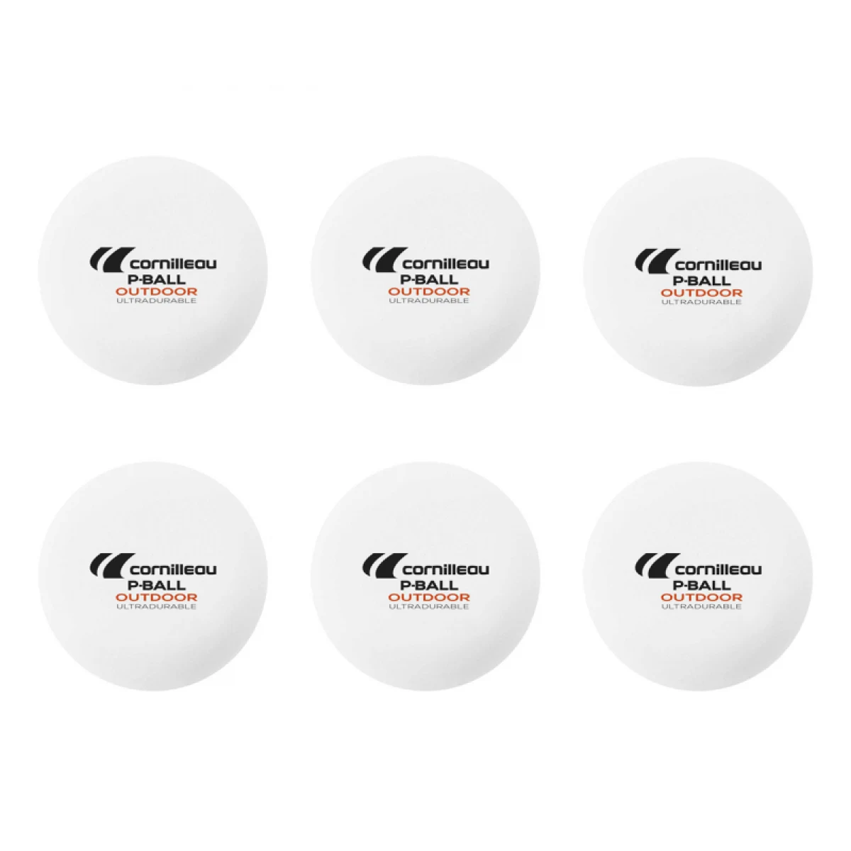Stolnotenisové loptičky CORNILLEAU P-Ball Outdoor Ultradurable · záber 2