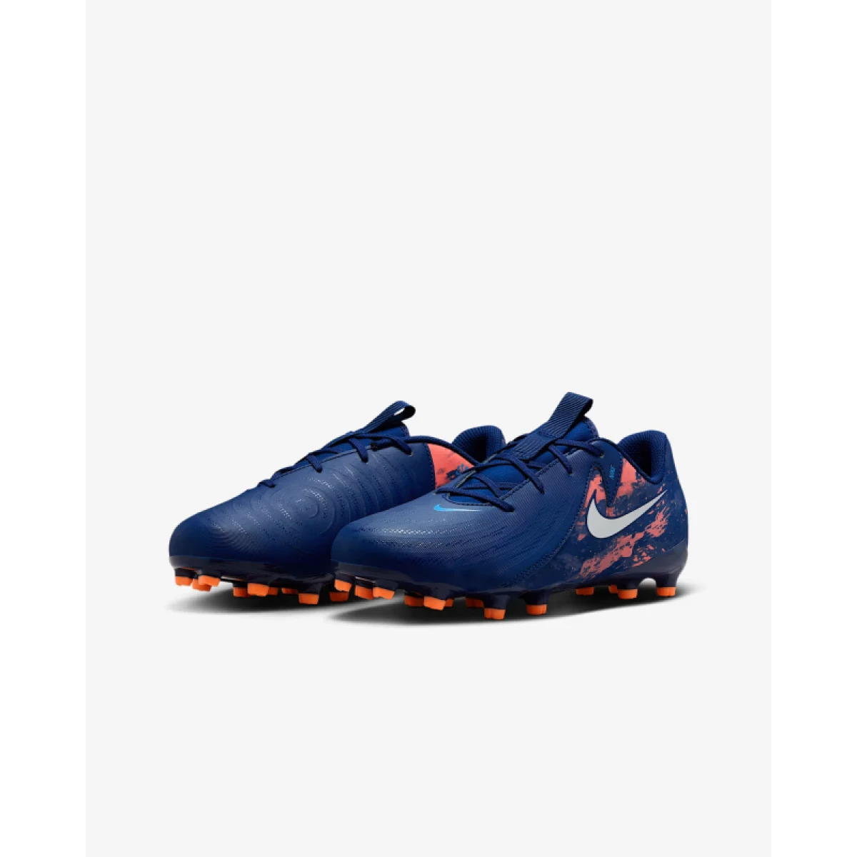 Chlapčenské futbalové kopačky outdoorové NIKE Phantom GX II Academy Erling Haaland Jr FG MG blue void chrome · záber 3