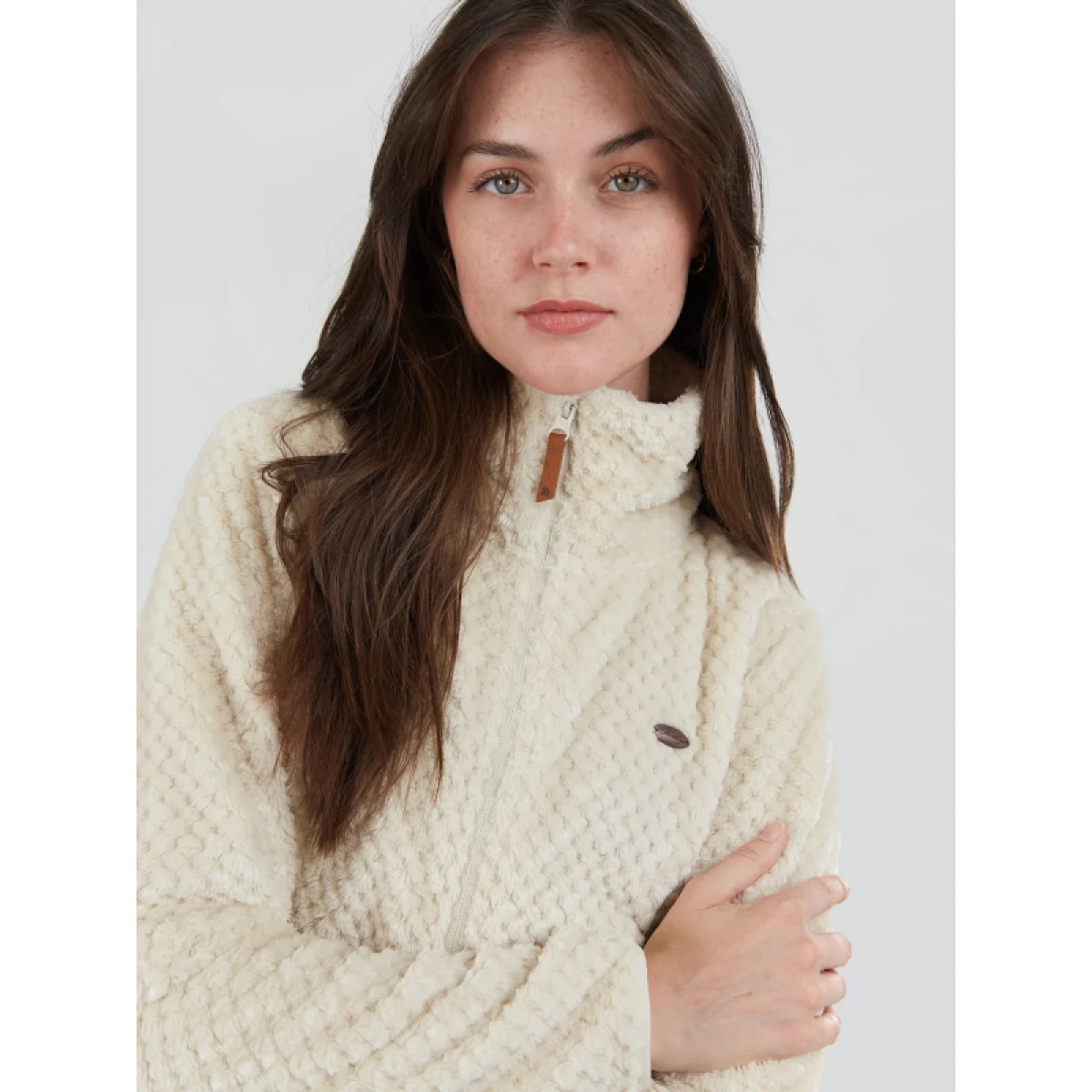 Dámska mikina so zipsom FUNDANGO Shiren Fleece Jacket-150-butter · záber 4