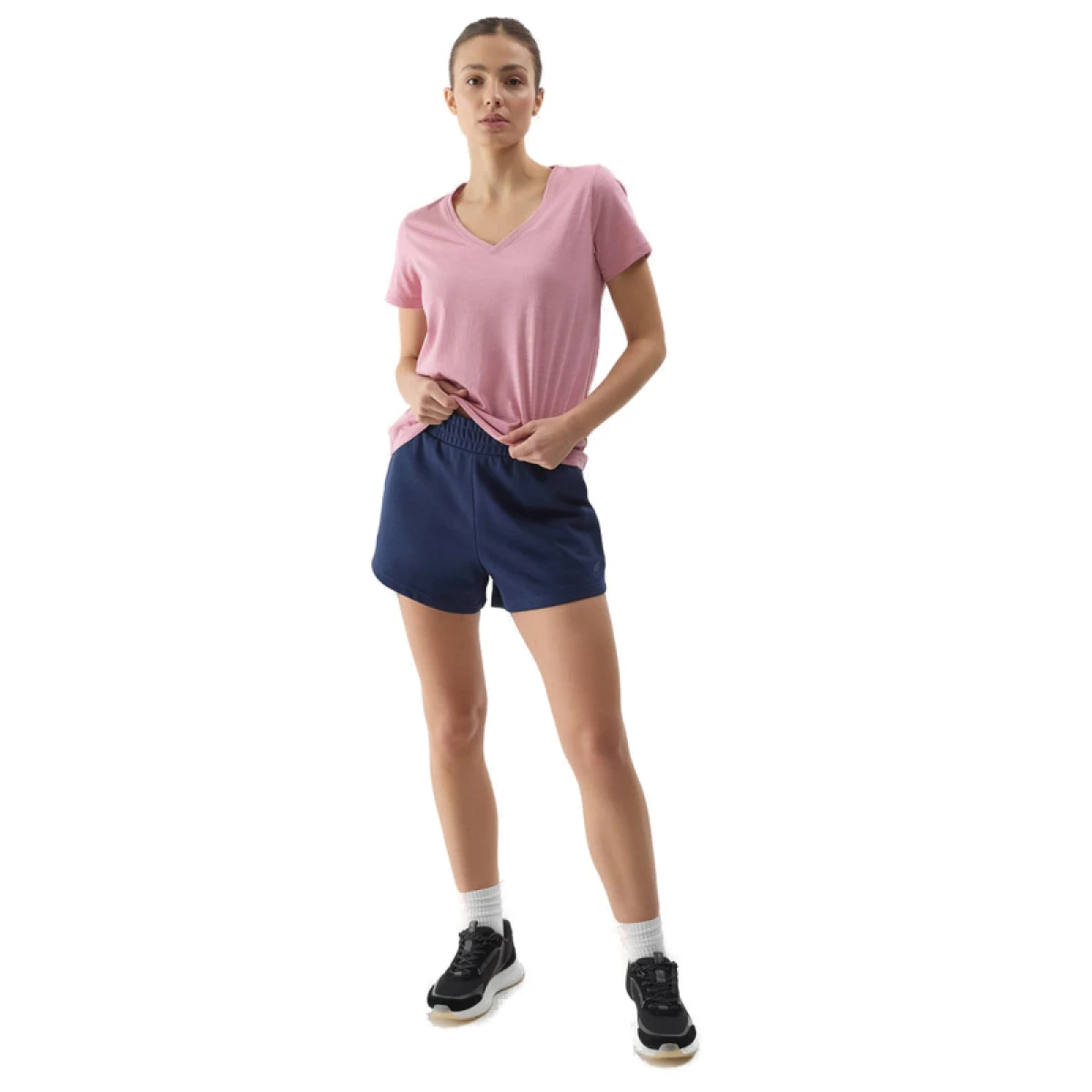 Dámske teplákové kraťasy 4F SHORTS CAS-4FWSS24TSHOF286-31S-NAVY · záber 3