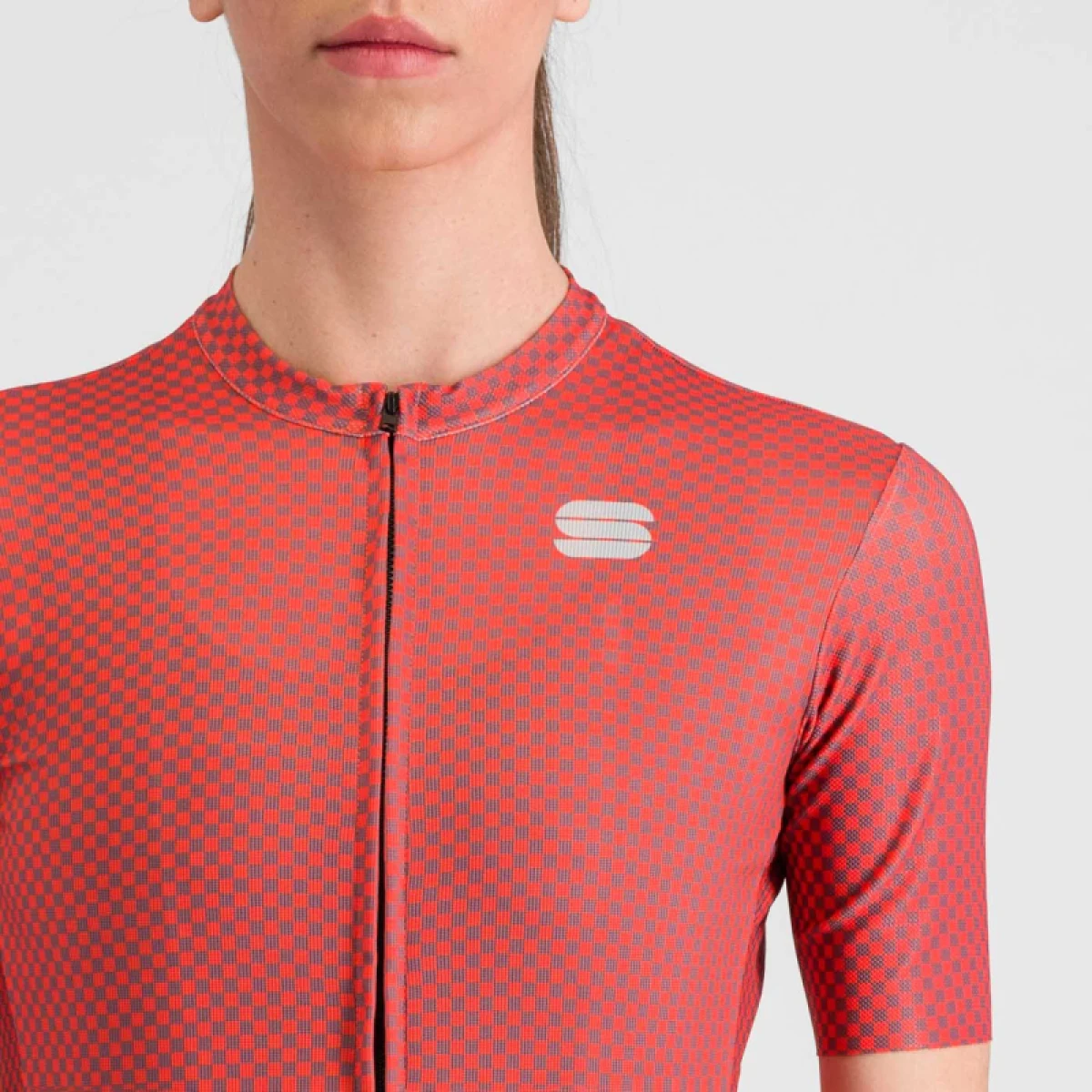 Dámsky cyklistický dres s krátkym rukávom SPORTFUL Checkmate w jersey, pompelmo mauve · záber 5