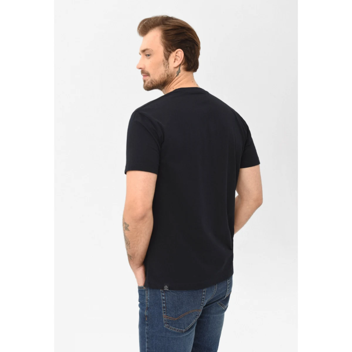 Pánske tričko s krátkym rukávom VOLCANO BALANCE-600-NAVY · záber 3