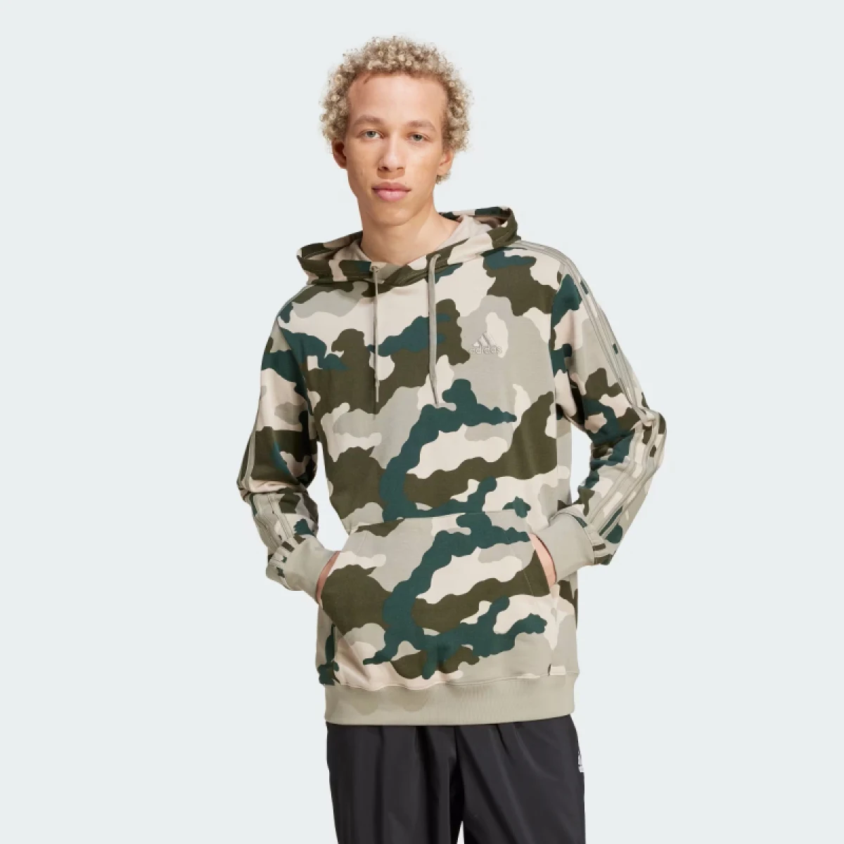 Pánska mikina s kapucňou ADIDAS M CAMO HD-IY6631-Green · záber 2