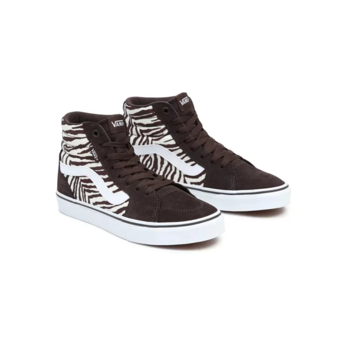 Dámska rekreačná obuv VANS WM Filmore HI Satin Tiger brown white · záber 3