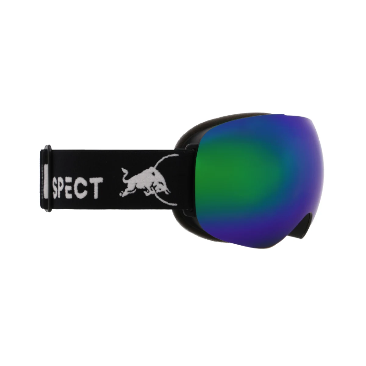 Lyžiarske okuliare RED BULL SPECT BENT-06GR3, black brown with green mirror · záber 2
