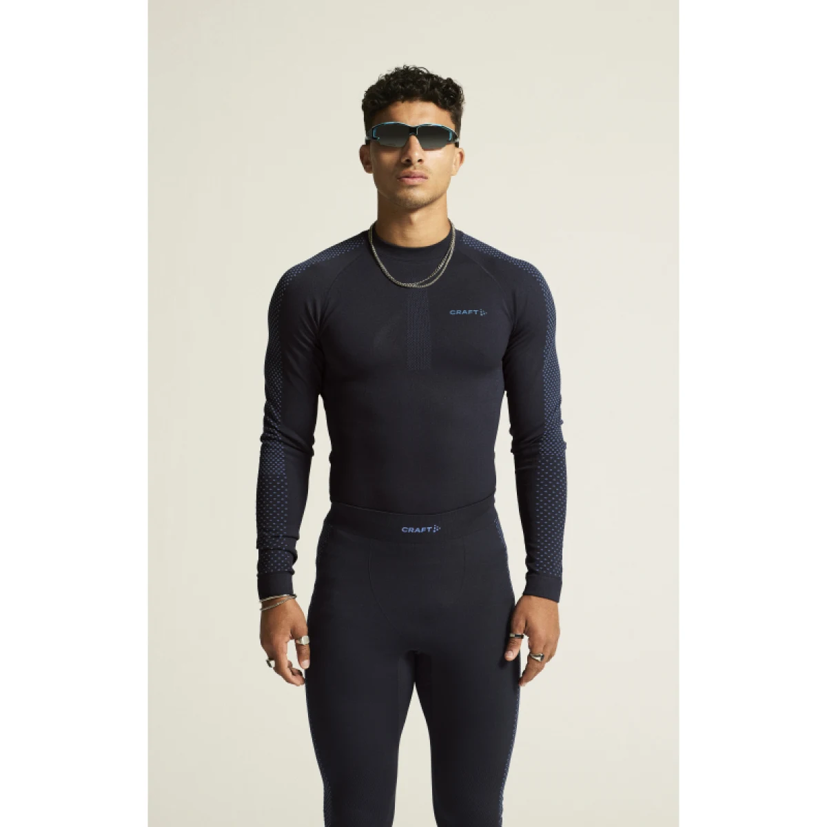 Pánske termo tričko s dlhým rukávom CRAFT ADV WARM INTENSITY LS M-396345-Blaze Royal · záber 2