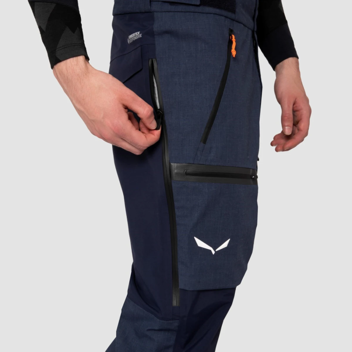 Pánske nohavice na skialp SALEWA SELLA 3L PTXR M PNT · záber 5