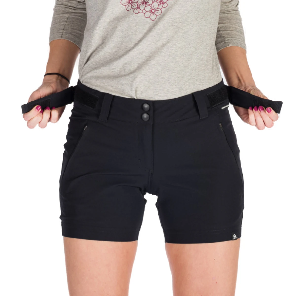 Dámske turistické kraťasy NORTHFINDER LOIS-269-black · záber 5
