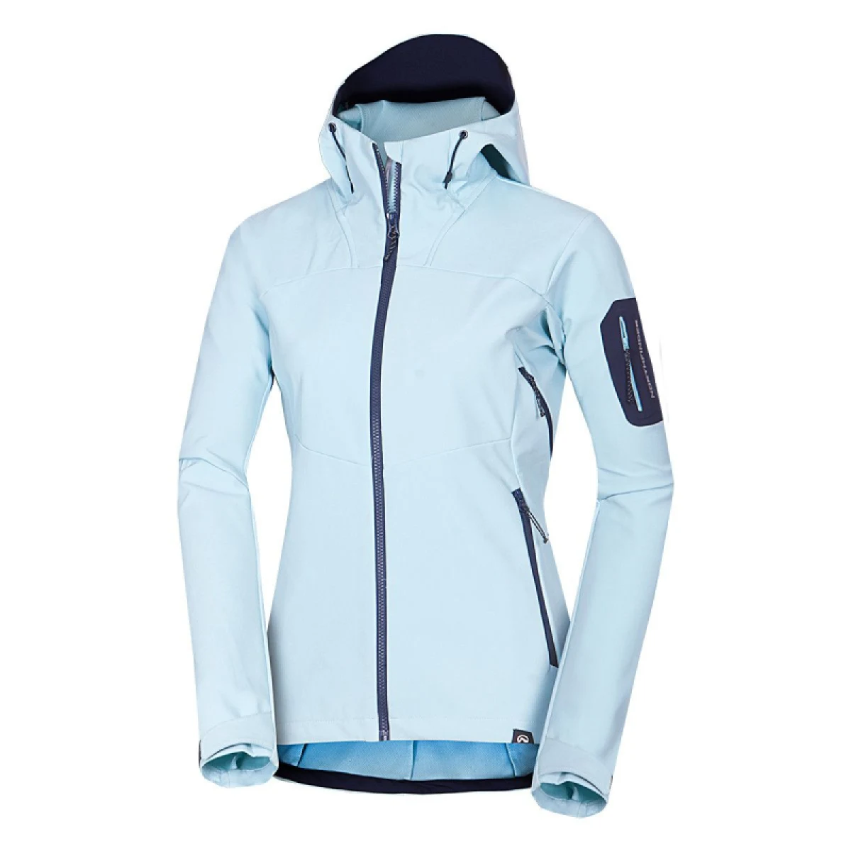 Dámska turistická softshellová bunda NORTHFINDER ANGIE-368skyblue · záber 4