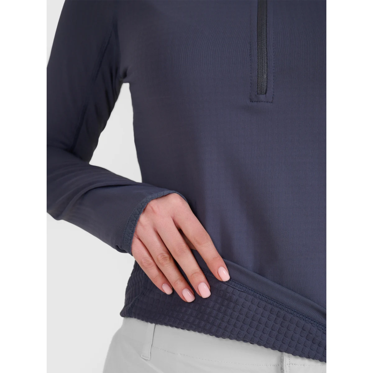 Dámska turistická mikina s 1 2 zipsom 4F SWEATSHIRT FNK-WSS25TFSWF476-22S-ANTHRACITE · záber 5