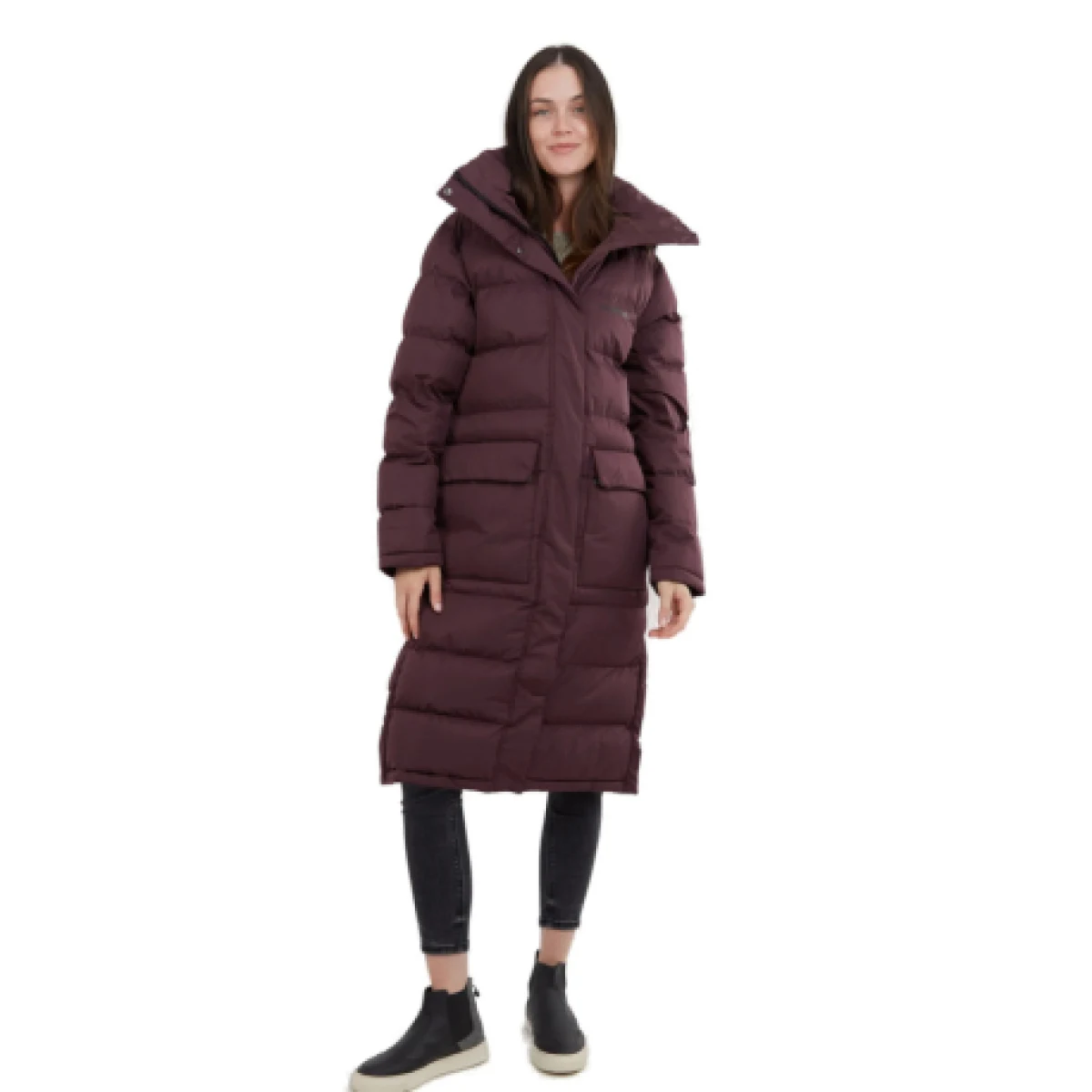 Dámska bunda FUNDANGO Sabina Padded Jacket-398-aubergine · záber 1