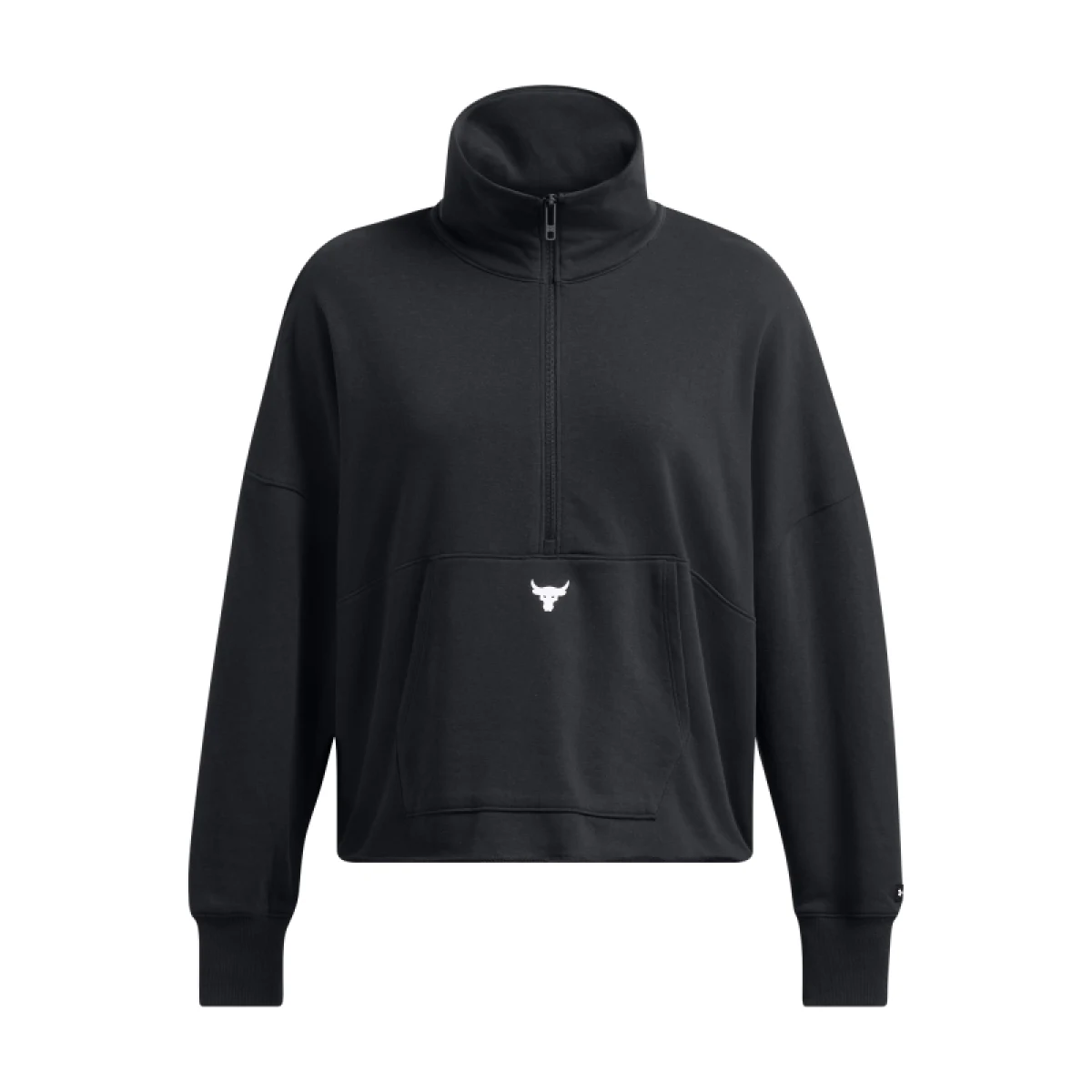 Dámska zateplená mikina s kapucňou UNDER ARMOUR PROJECT ROCK PROJECT ROCK W Half Zip Pullover-BLK · záber 5