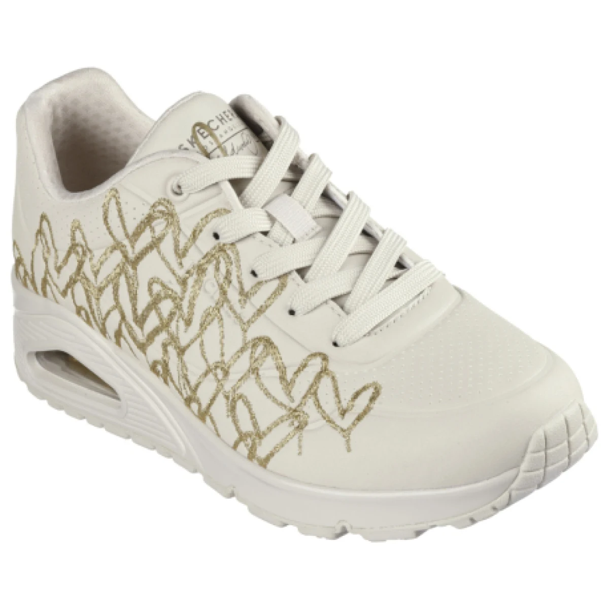 Dámska rekreačná obuv SKECHERS Uno Golden Heart W natural gold · záber 1