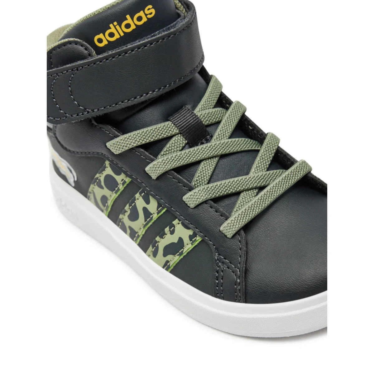 Chlapčenská rekreačná obuv ADIDAS Grand Court Mid Lion King K carbon green · záber 5