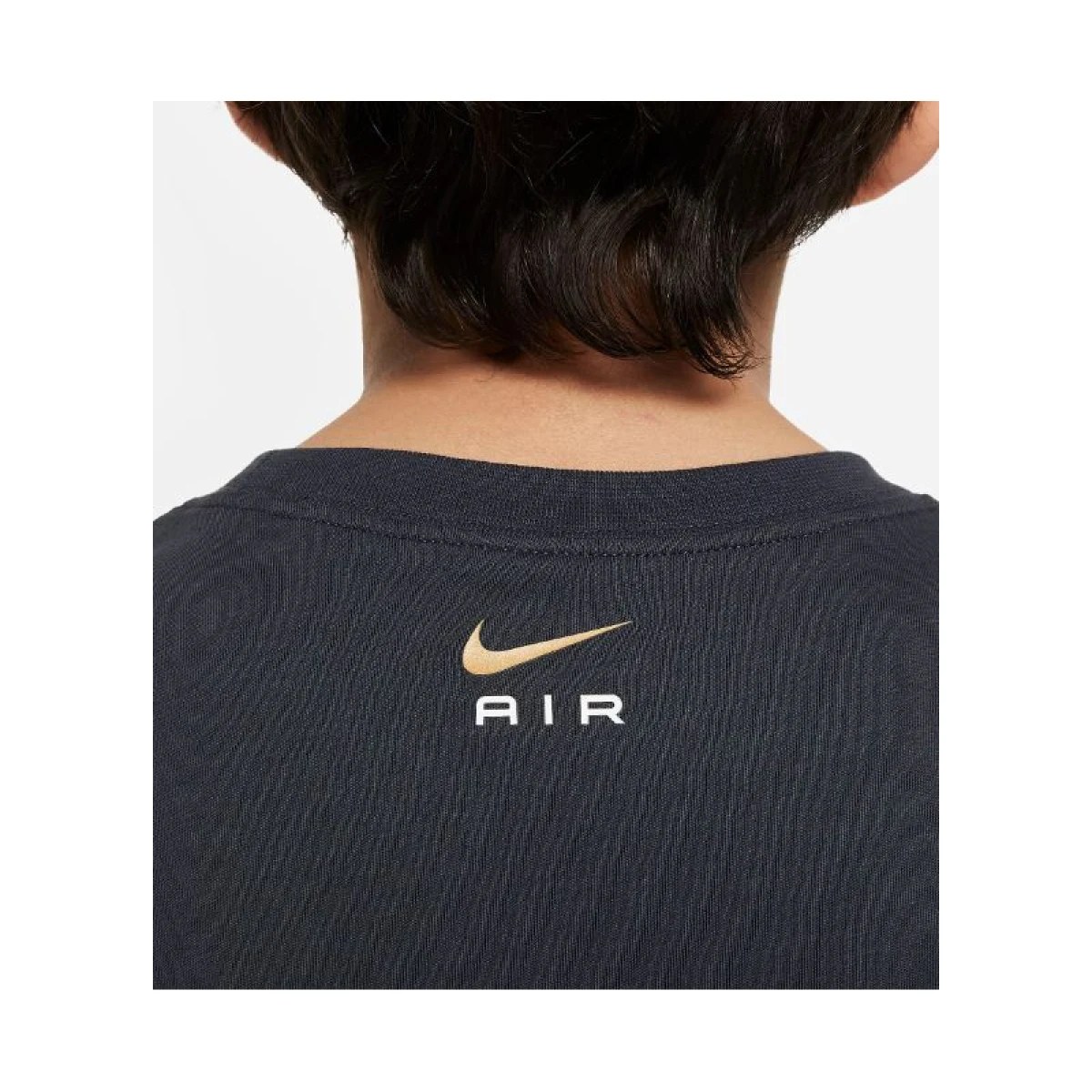 Dievčenské tričko s krátkym rukávom NIKE B NSW N AIR TEE-070 DK SMOKE GREY METALLIC GOLD · záber 4