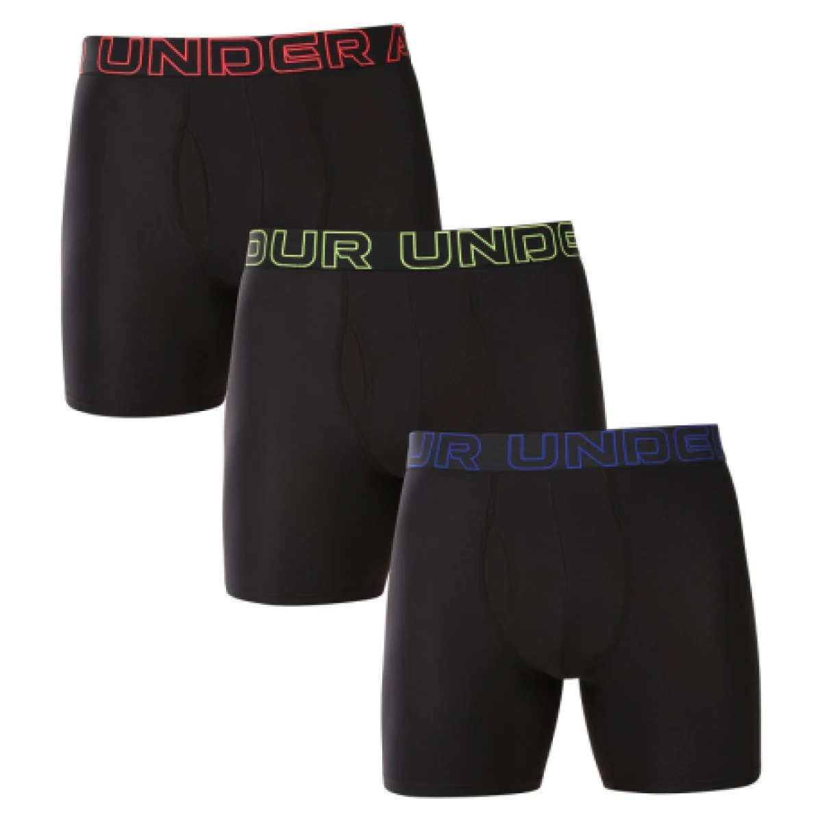 Pánske boxerky UNDER ARMOUR 3 PACK-UA PERFORMANCE TECH- SOLID 6in-BLK · záber 1