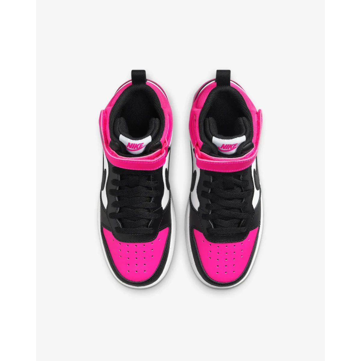 Dievčenská vychádzková obuv NIKE Court Borough Mid 2 Jr white black fierce pink · záber 4