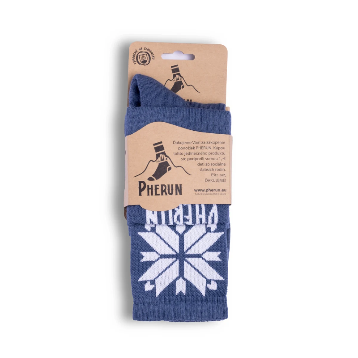 Turistické ponožky PHERUN Jeans Blue Retro · záber 2
