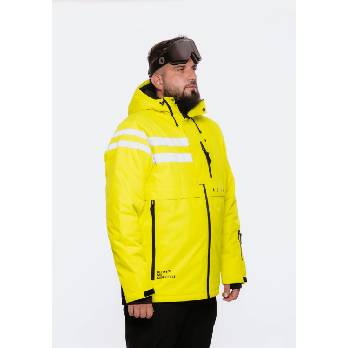 Pánska lyžiarska bunda AUTHORITY SJ-ATENTION neon green · záber 3