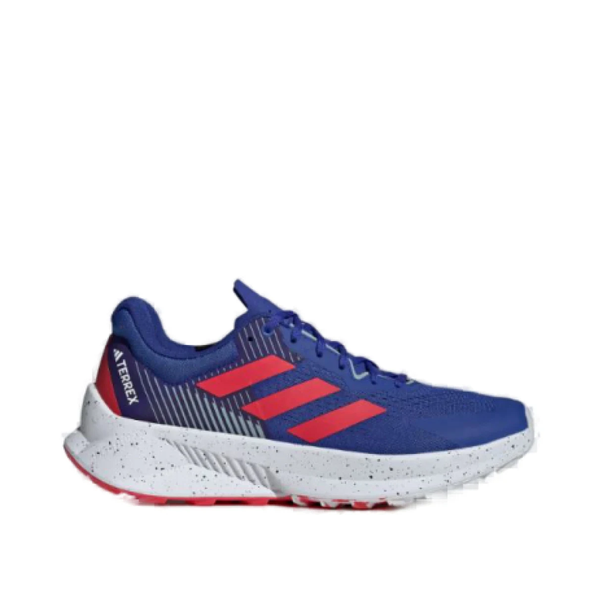 Pánska bežecká trailová obuv ADIDAS Terrex Soulstride Flow M dash grey pure ruby semi lucid blue · záber 1